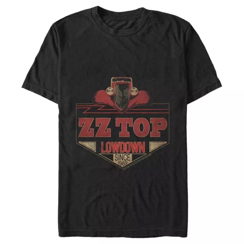 ZZ Top Unisex Adult Lowdown Cotton T-Shirt / Black